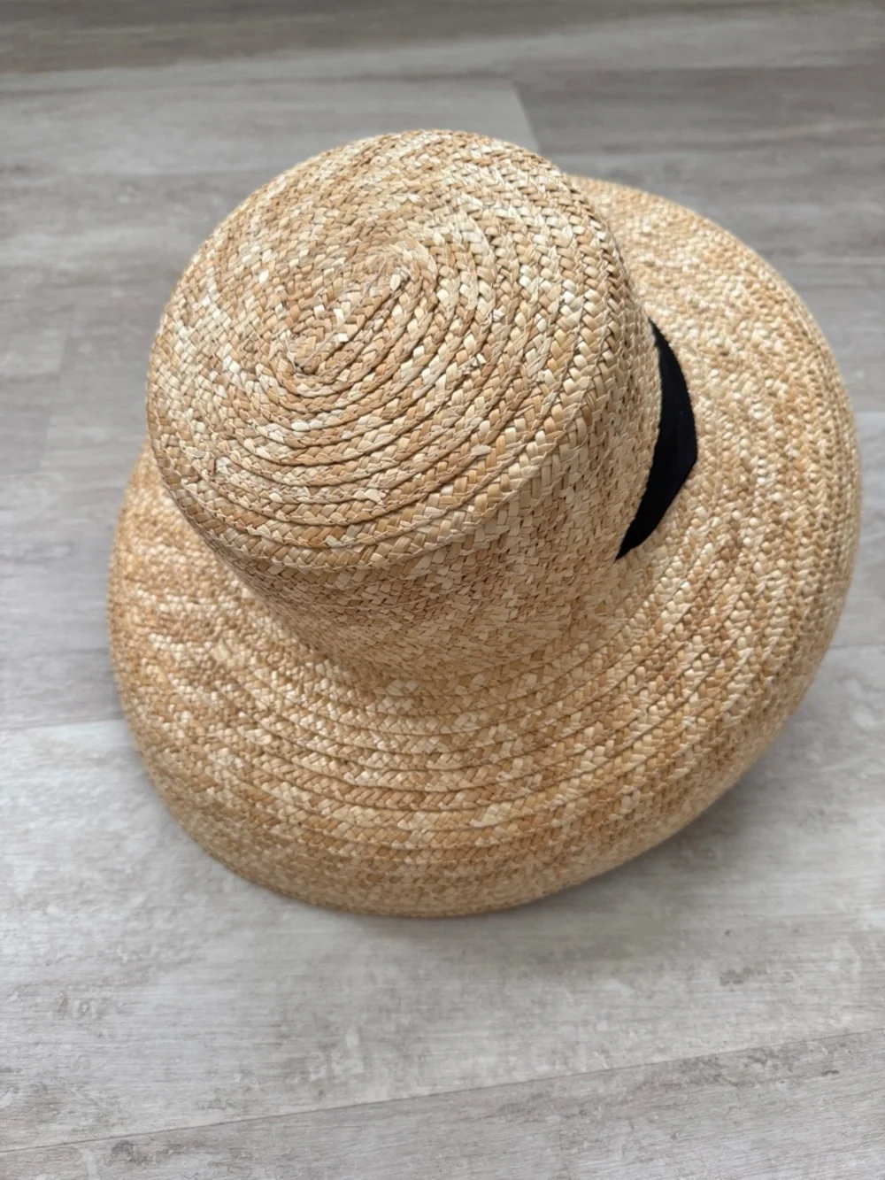 ASOS Straw Natural weave bow chin strap Hat - Picture 4 of 6